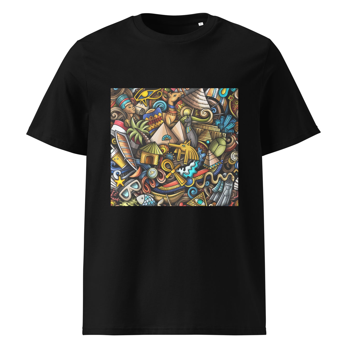 African pattern organic cotton T-shirts