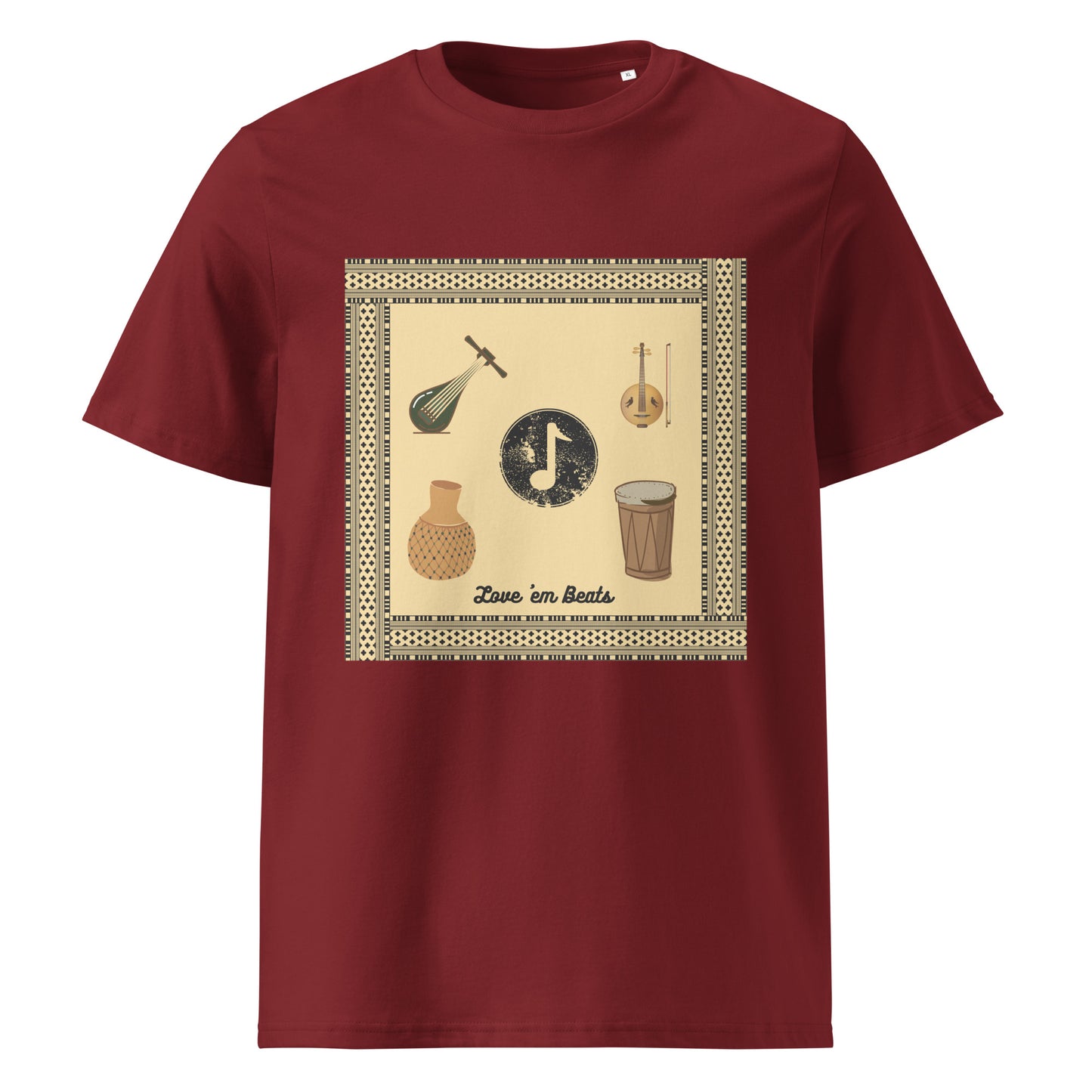 African pattern organic cotton T-shirts