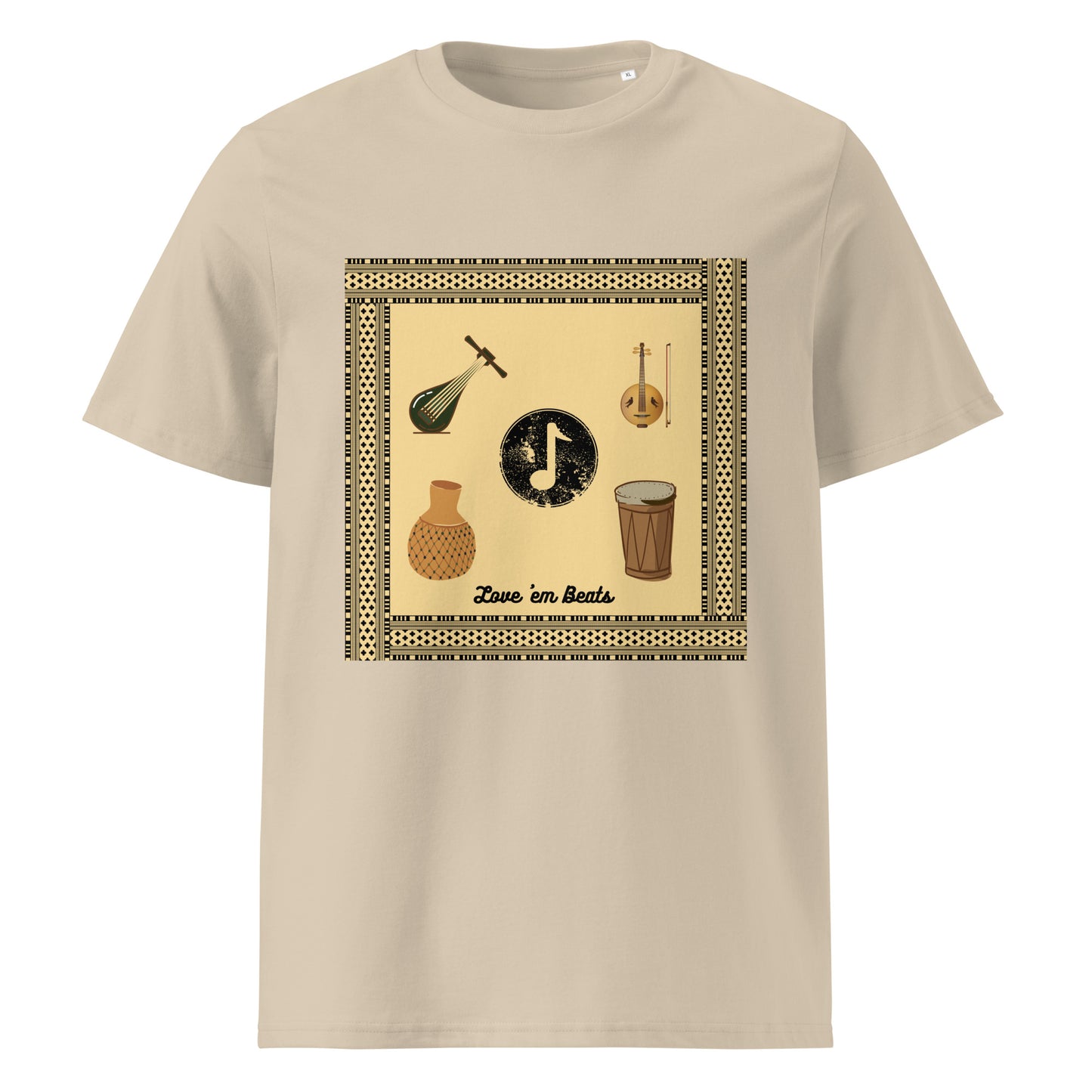 African pattern organic cotton T-shirts