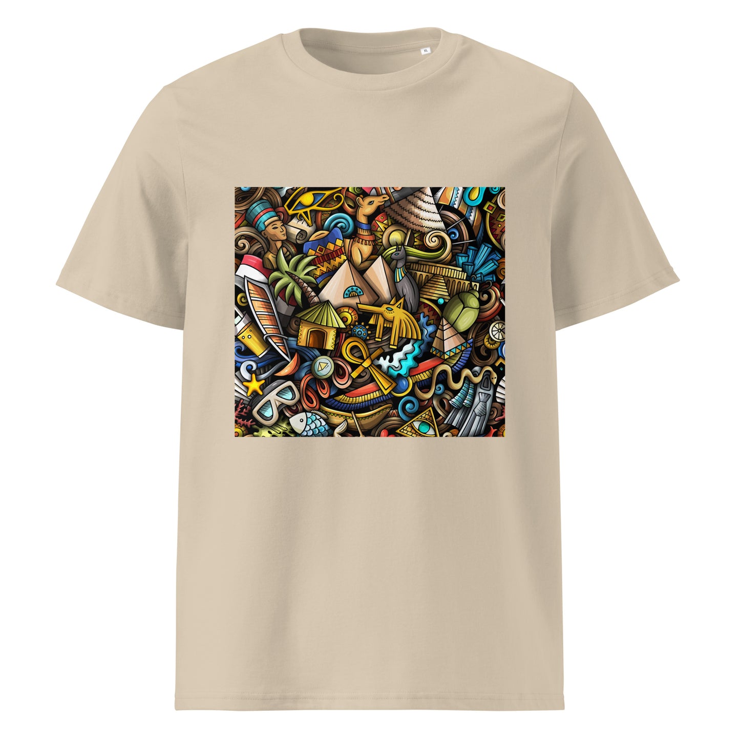 African pattern organic cotton T-shirts