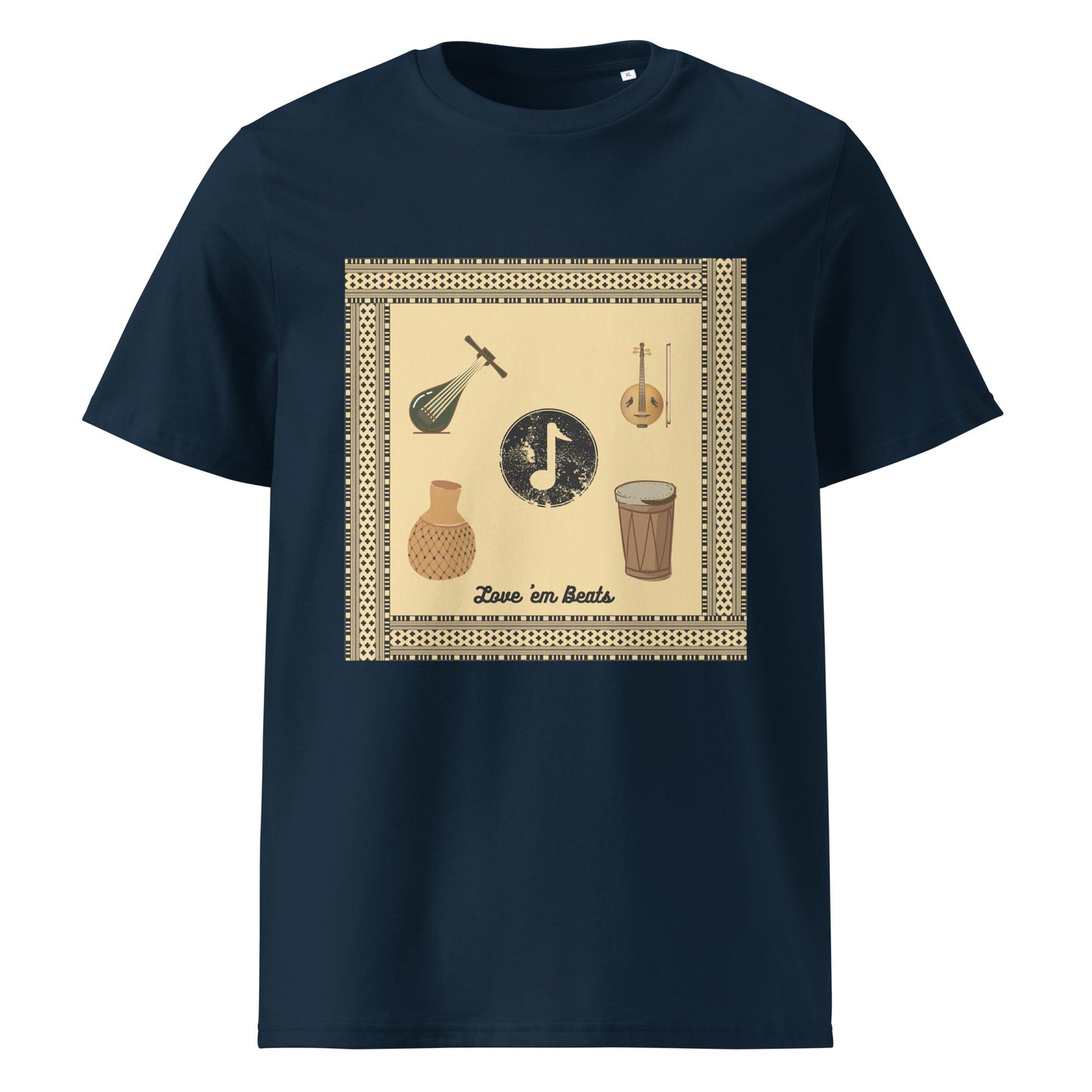 African pattern organic cotton T-shirts