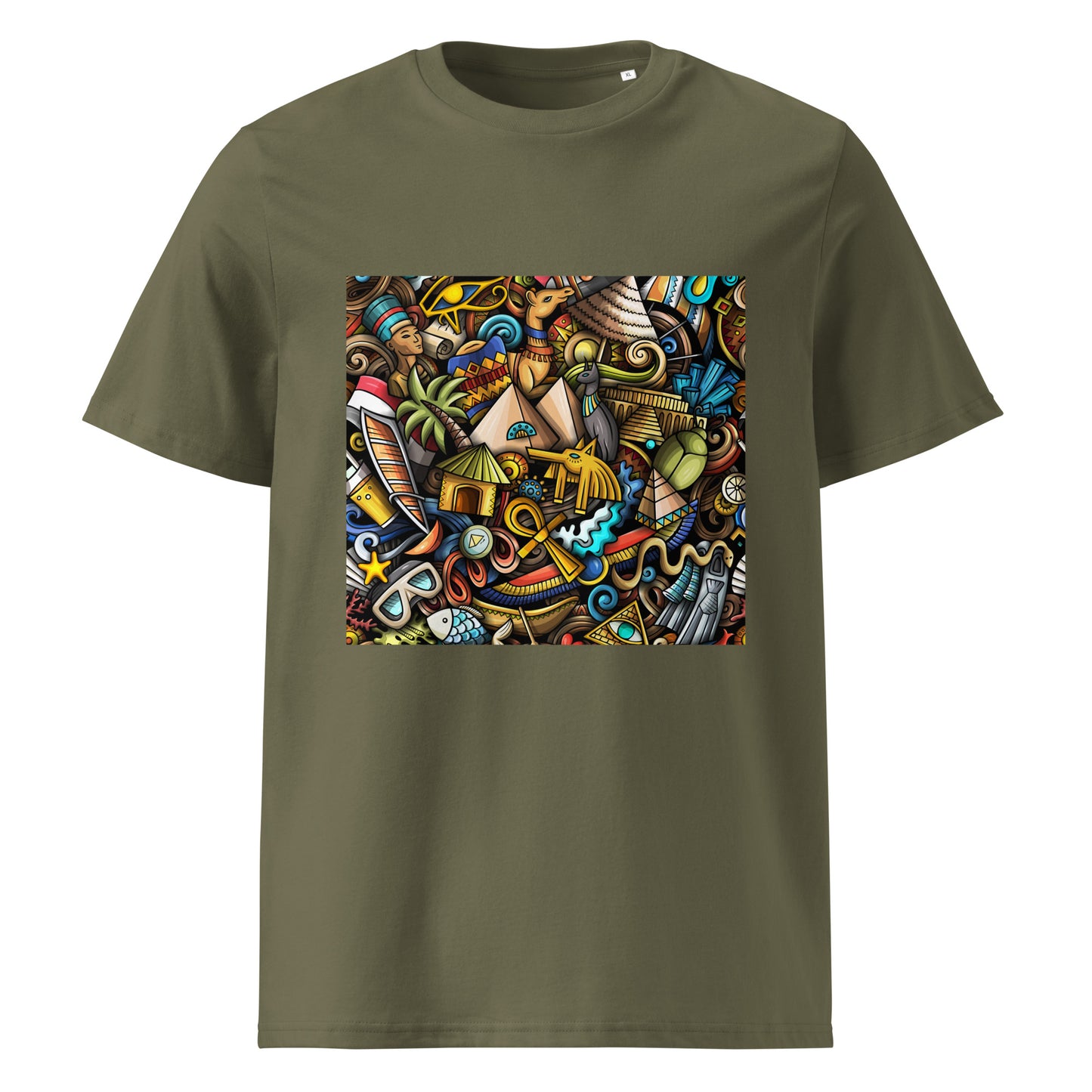 African pattern organic cotton T-shirts