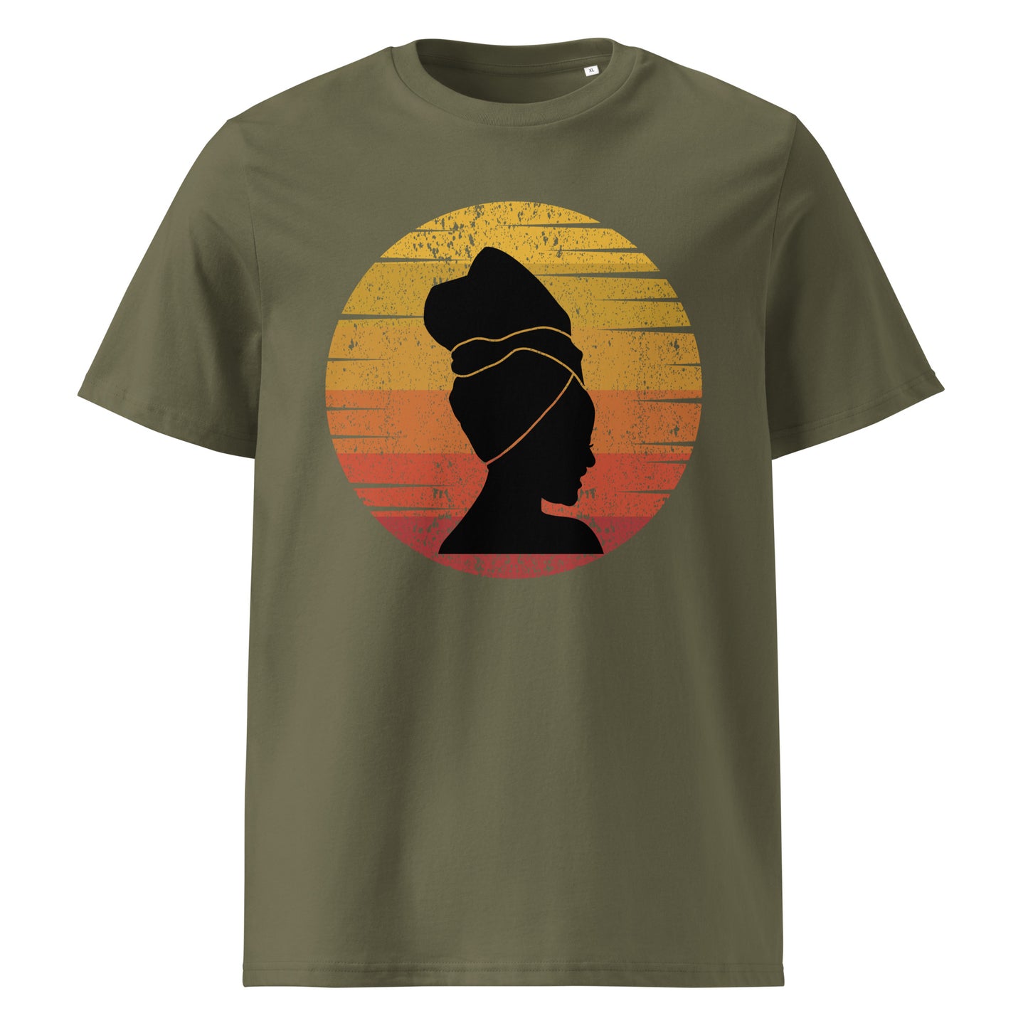 African pattern Lady organic cotton T-shirts