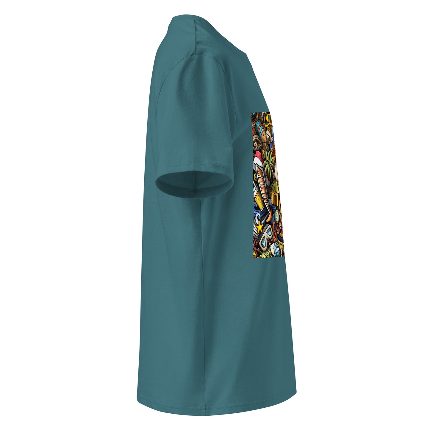 African pattern organic cotton T-shirts