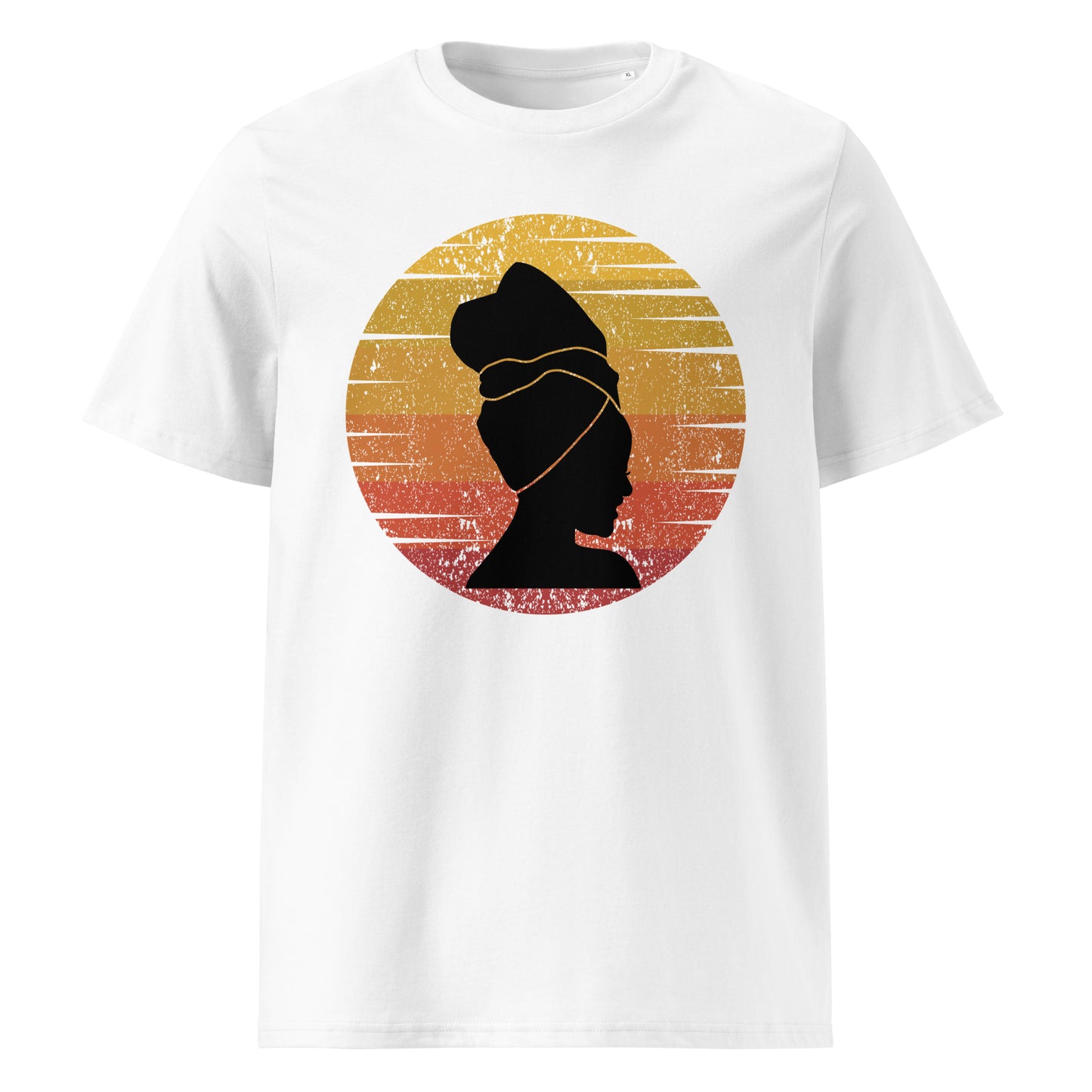 African pattern Lady organic cotton T-shirts