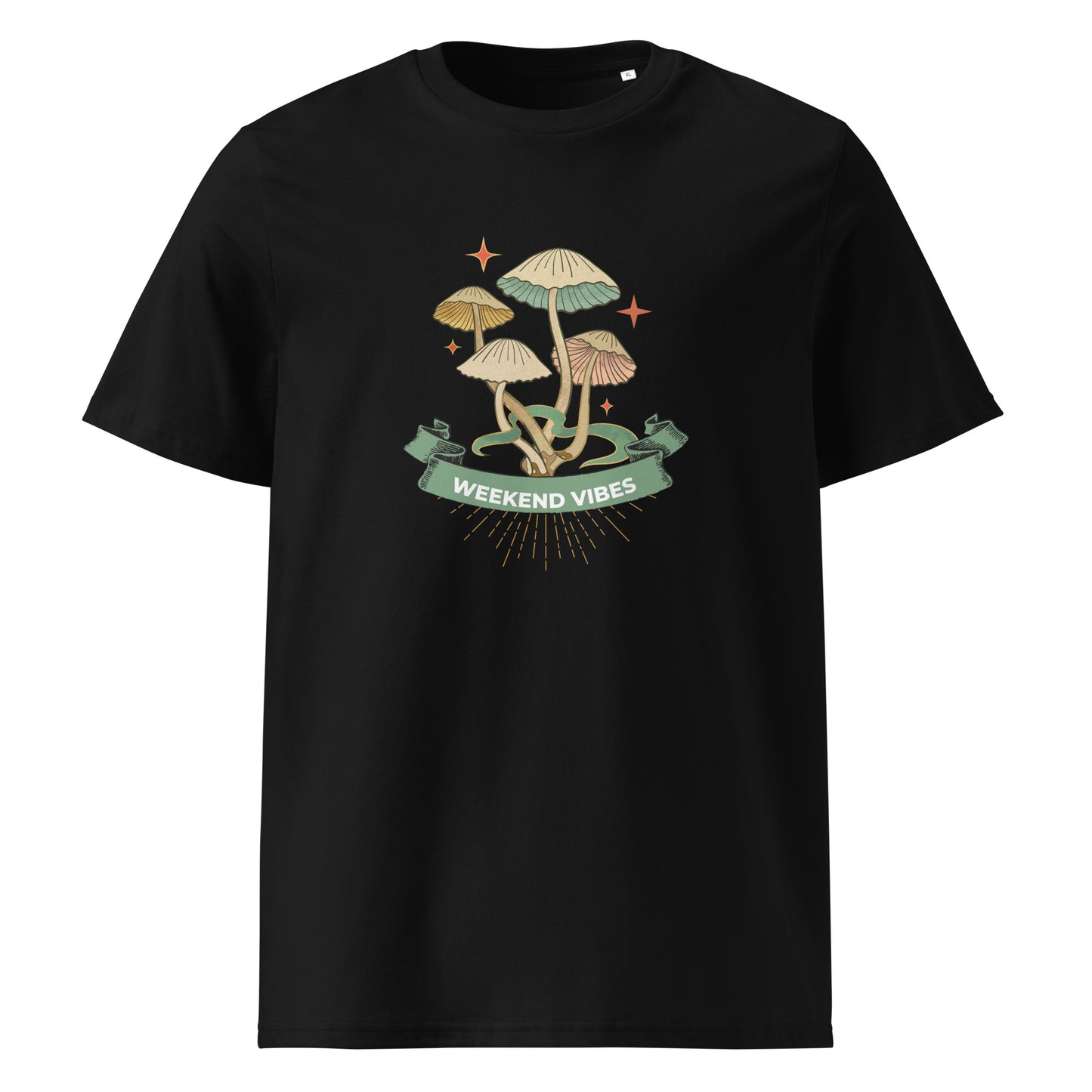 Mushroom design organic cotton T- shirt