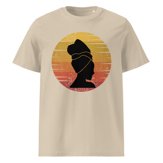 African pattern Lady organic cotton T-shirts