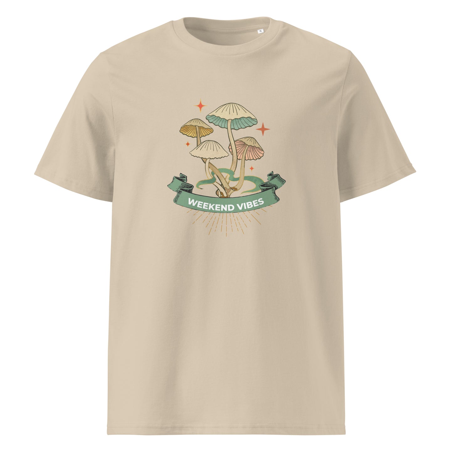 Mushroom design organic cotton T- shirt