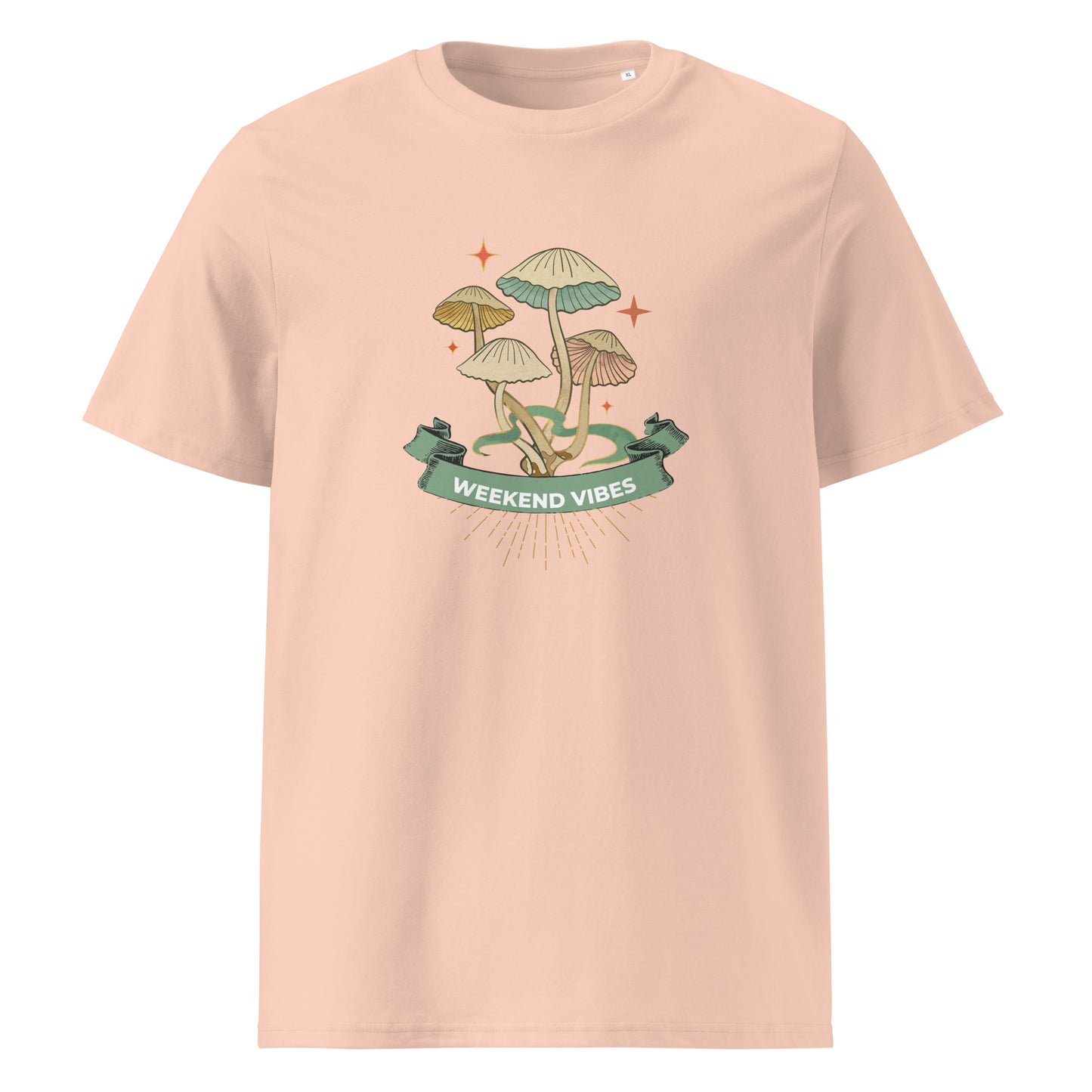 Mushroom design organic cotton T- shirt