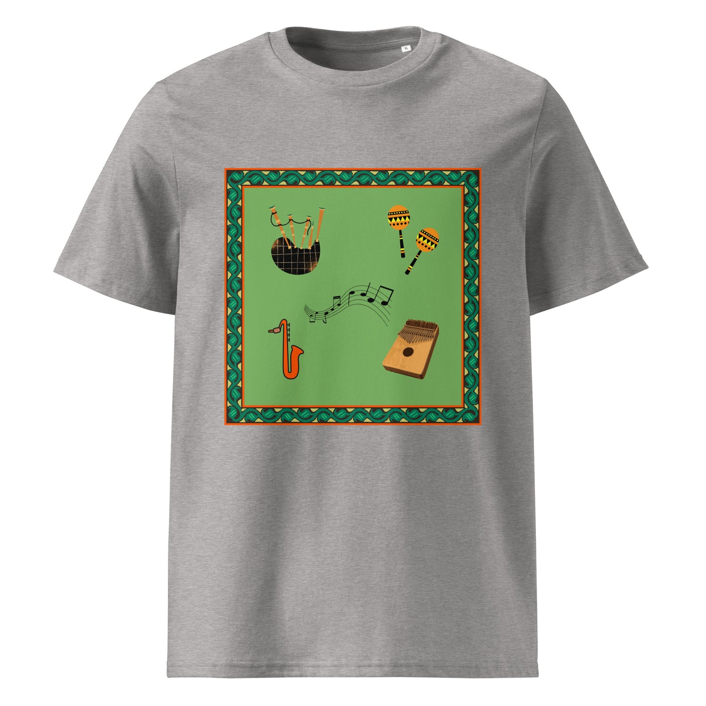 African pattern organic cotton T-shirts