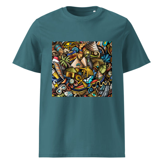 African pattern organic cotton T-shirts