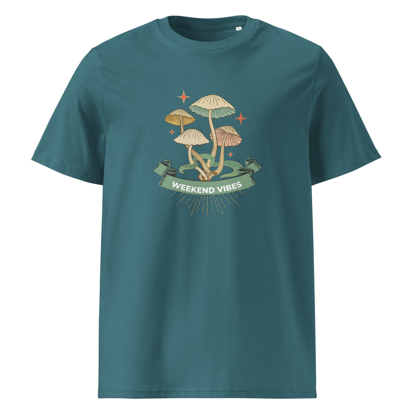 Mushroom design organic cotton T- shirt